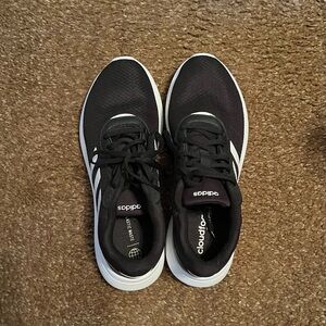 Adidas Women's Black and White Athletic Shoes